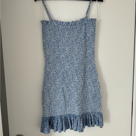 1. State Smocked Mini Dress in Harbor Waves - Picture 4 of 6